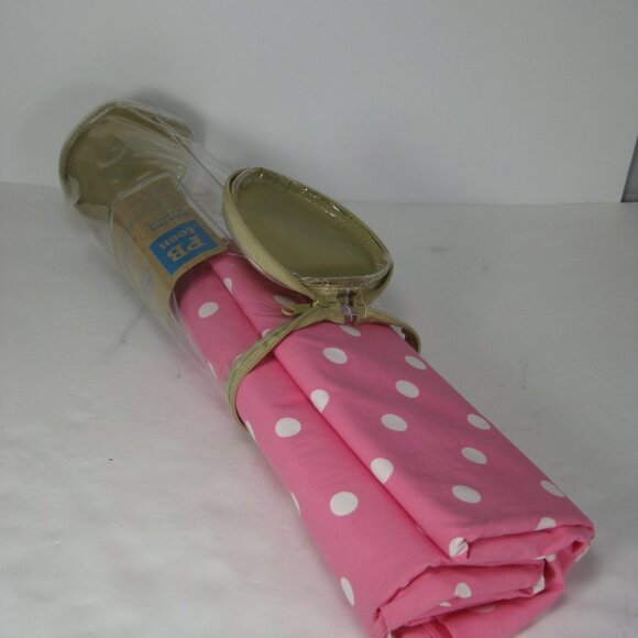 Pottery Barn Teen DOTTIE CASE 2 Pink & White Polka Dot Pillowcases Standard NEW - Picture 10 of 13